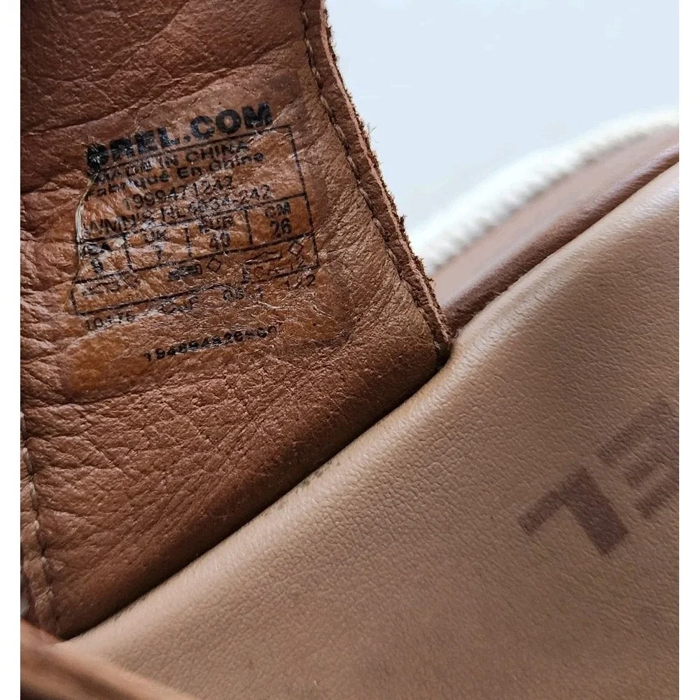 Sorel Sandals Womens Size 9 Brown Leather Flatform Lug Sole Cameron Adjustable - Picture 7 of 12